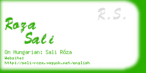 roza sali business card