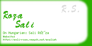 roza sali business card